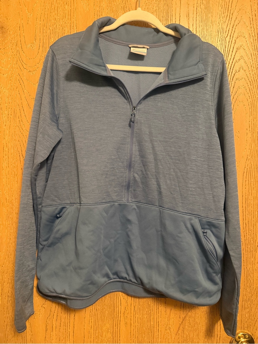 Columbia Men's Half-Zip Pullover Sweater - Light Blue